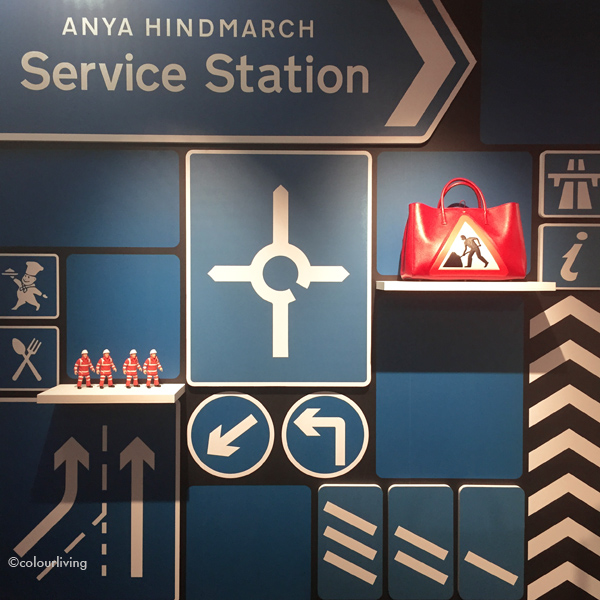 anya hindmarch service station pop up in selfridges // colourliving